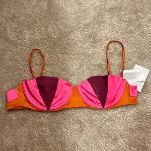 For Love & Lemons Intermix Bra STELLA PANELED Size Small